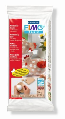 Staedtler® Modelliermasse FIMO® air basic - 500g, hautfarben, metallisierte Folie 8100-43