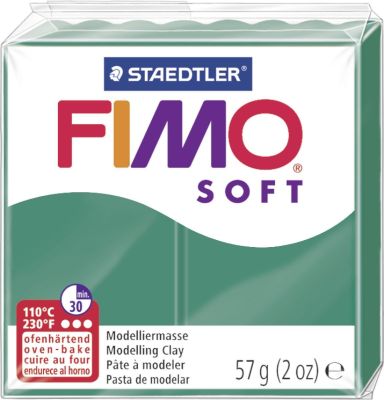 Staedtler® Modelliermasse FIMO® soft - 57 g, smaragd 8020-56