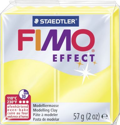 Staedtler® Modelliermasse FIMO® Effect - 57 g, transparent gelb 8020-104