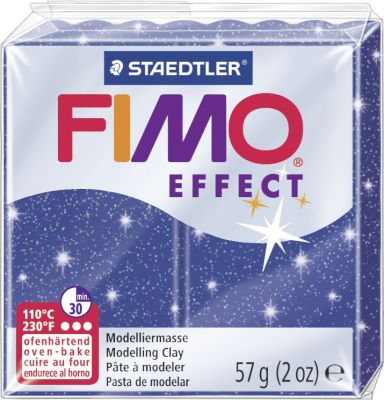Staedtler® Modelliermasse FIMO® Effect - 57 g, glitter blau 8020-302