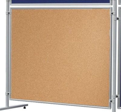 Franken Stellwand Korktafel ECO - 120 x 150 cm, braun, beidseitig verwendbar EL-UTK150