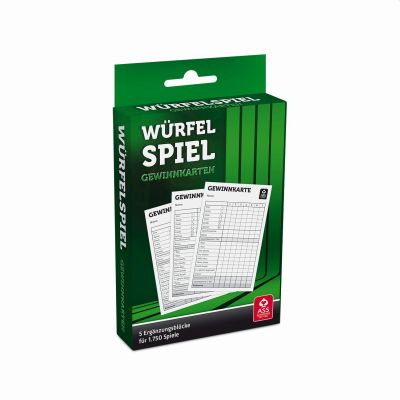 ASS Würfelspiel-Gewinnkarten - 5 Blöcke 22517119