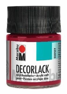 Marabu Decorlack Acryl - Karminrot 032, 50 ml 11300 005 032