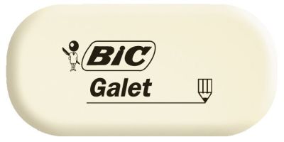 BiC® Radierer GALET, synthetischer Kautschuk, 28 x 13 x 58 mm 927866