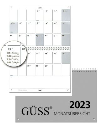 Güss Wandkalender - A4, quer, 1 Monat / 2 Seiten 6