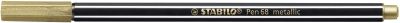 STABILO® Premium Metallic-Filzstift - Pen 68 metallic - Einzelstift - gold 68/810