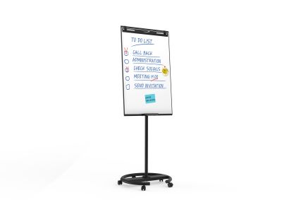 Legamaster Flipchart ECONOMY Triangle - Rundfuß mit Rollen, 68 x 105 cm 7-153200