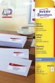 Avery Zweckform® J8163-25 Adress-Etiketten (A4, Papier matt, 350 Stück, 99,1 x 38,1 mm) 25 Blatt weiß J8163-25