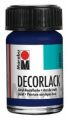 Marabu Decorlack Acryl - Dunkelblau 053, 15 ml 11300 039 053