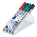 Staedtler® Feinschreiber Universalstift Lumocolor® - non-permanent, M, 4 Farben 315 WP4