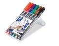 Staedtler® Feinschreiber Universalstift Lumocolor® - permanent, S, 6 Farben 313 WP6