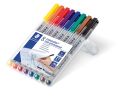 Staedtler® Feinschreiber Universalstift Lumocolor® - non-permanent, B, 8 Farben 312 WP8