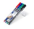 Staedtler® Feinschreiber Universalstift Lumocolor® - permanent, B, 4 Farben 314 WP4