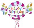 amscan® Folienballon Bonbon Happy Birthday - 101 x 60 cm 3161701