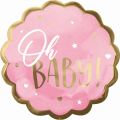 amscan® Folienballon Jumbo Baby Girl pink - Ø 55 cm 3972501