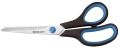 WESTCOTT Schere Easy Grip, rostfrei, gebogen, asymmetrisch, blau/sw, 21 cm E-30283 00