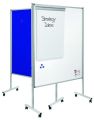 Legamaster Multiboard XL Whiteboard/Flipchart - 150 x 120 cm, weiß/blau, mit Rollen 7-210600